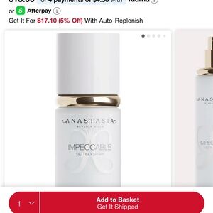 Anastasia Beverly Hills Blurring Matte Setting Spray in White and Gold